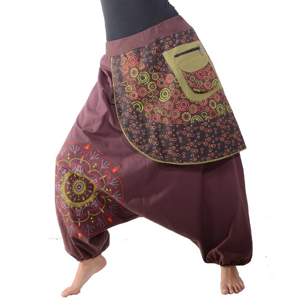 Kunst Und Magie Kunst Und Magie Bunte Ibiza Style Haremshose Aus Baumwolle Goa Wellnesshose Boho