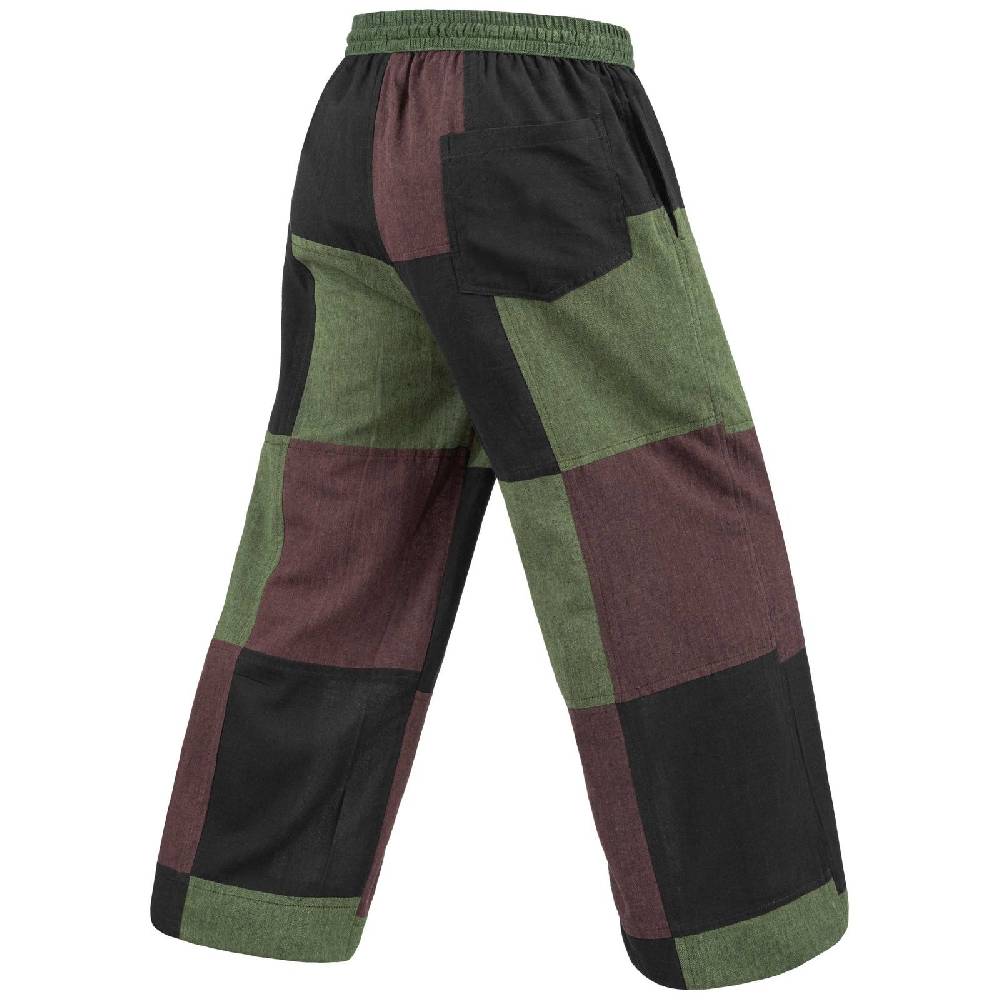 Kunst Und Magie Kunst Und Magie Bunte Patchwork Freizeit Hose Baumwolle - Unisex Hippiehose Nachhaltig