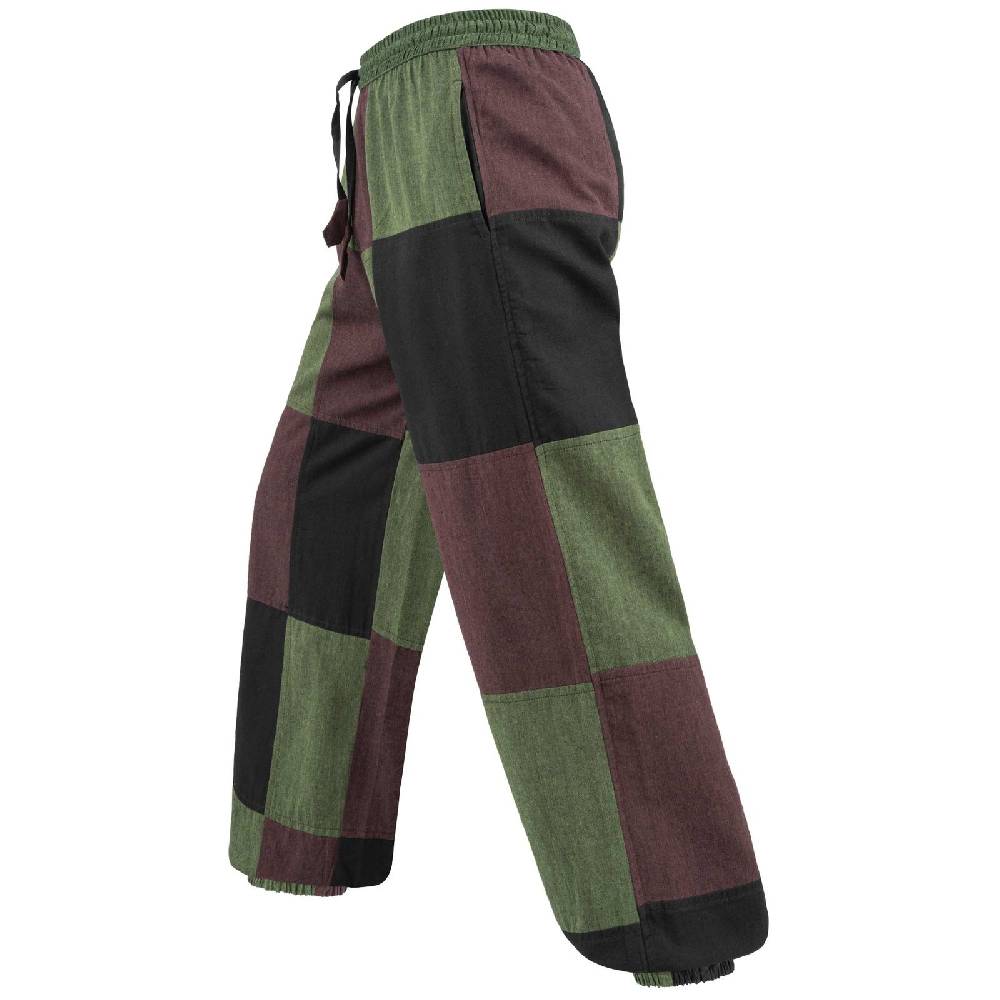 Kunst Und Magie Kunst Und Magie Bunte Patchwork Freizeit Hose Baumwolle - Unisex Hippiehose Nachhaltig