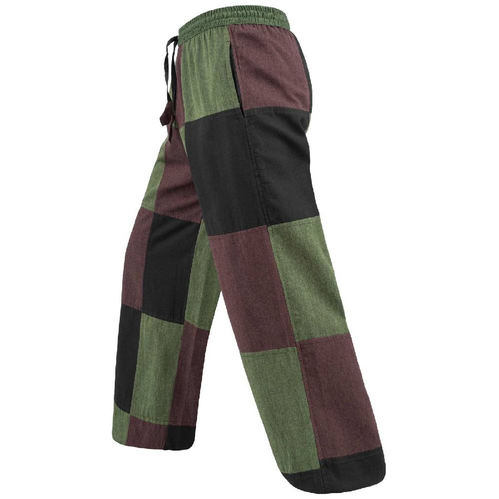 Kunst Und Magie Kunst Und Magie Bunte Patchwork Freizeit Hose Baumwolle - Unisex Hippiehose Nachhaltig