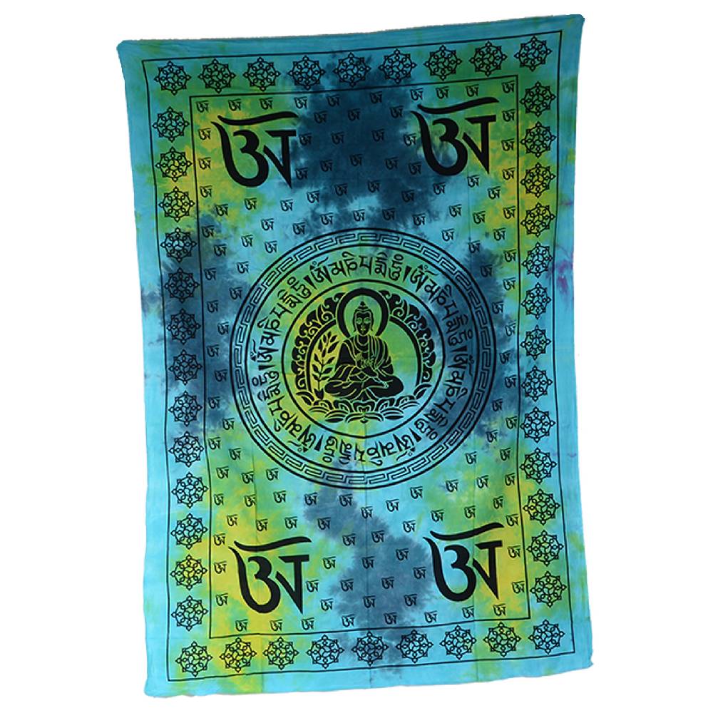 Kunst Und Magie Kunst Und Magie Bunte Tagesdecke Wandbehang Tuch Indien Buddha Mandala Ca. 200 X 135 Cm