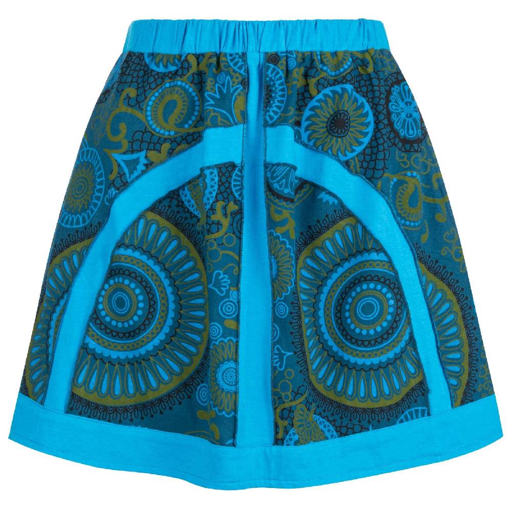 Kunst Und Magie Kunst Und Magie Bunter Damen Rock Kurzer Boho Rock Hippie Goa