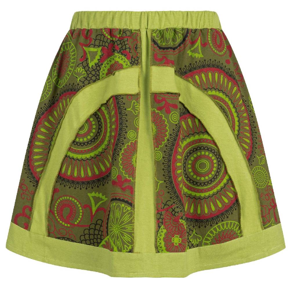 Kunst Und Magie Kunst Und Magie Bunter Damen Rock Kurzer Boho Rock Hippie Goa