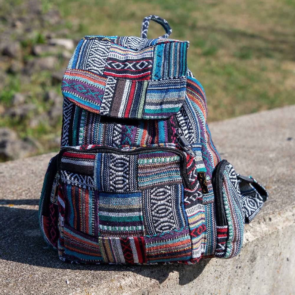 Kunst Und Magie Kunst Und Magie Bunter Hippie Rucksack Tagesrucksack Daypack Nepal Fair Nachhaltig