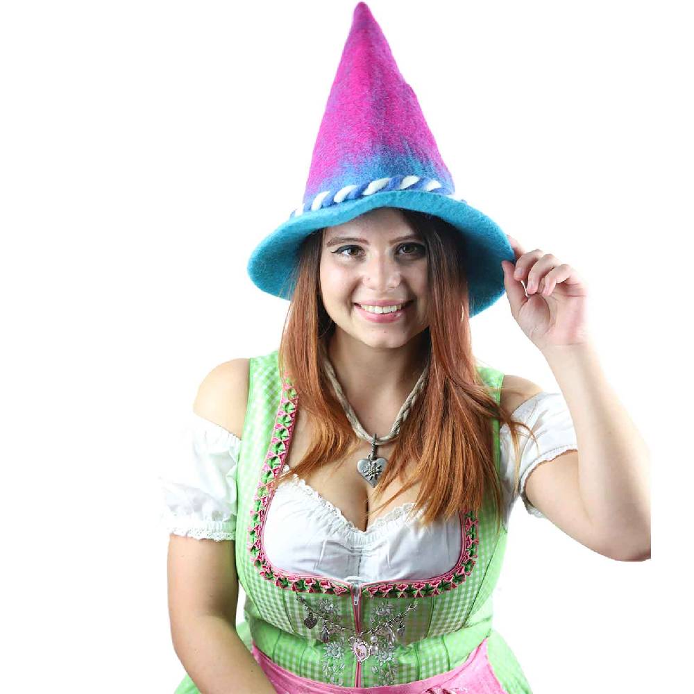 Kunst Und Magie Kunst Und Magie Bunter Sepplhut Aus Filz Filzhut