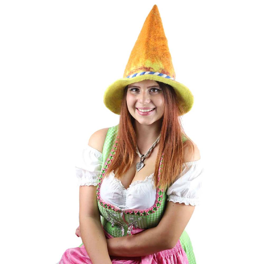 Kunst Und Magie Kunst und Magie Bunter Sepplhut aus Filz Filzhut