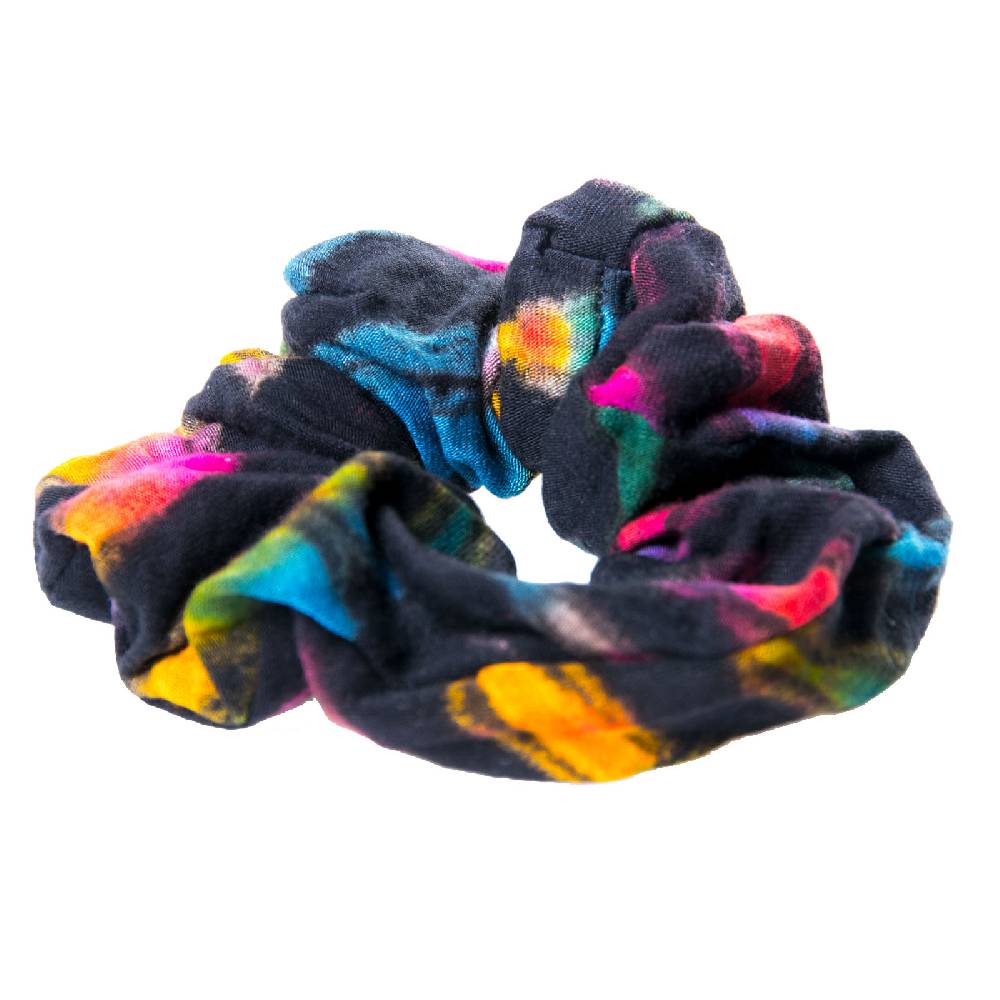 Kunst Und Magie Kunst und Magie Buntes Haarband Goa Tie Dye Batik Hippie Haargummiband Scrunchies