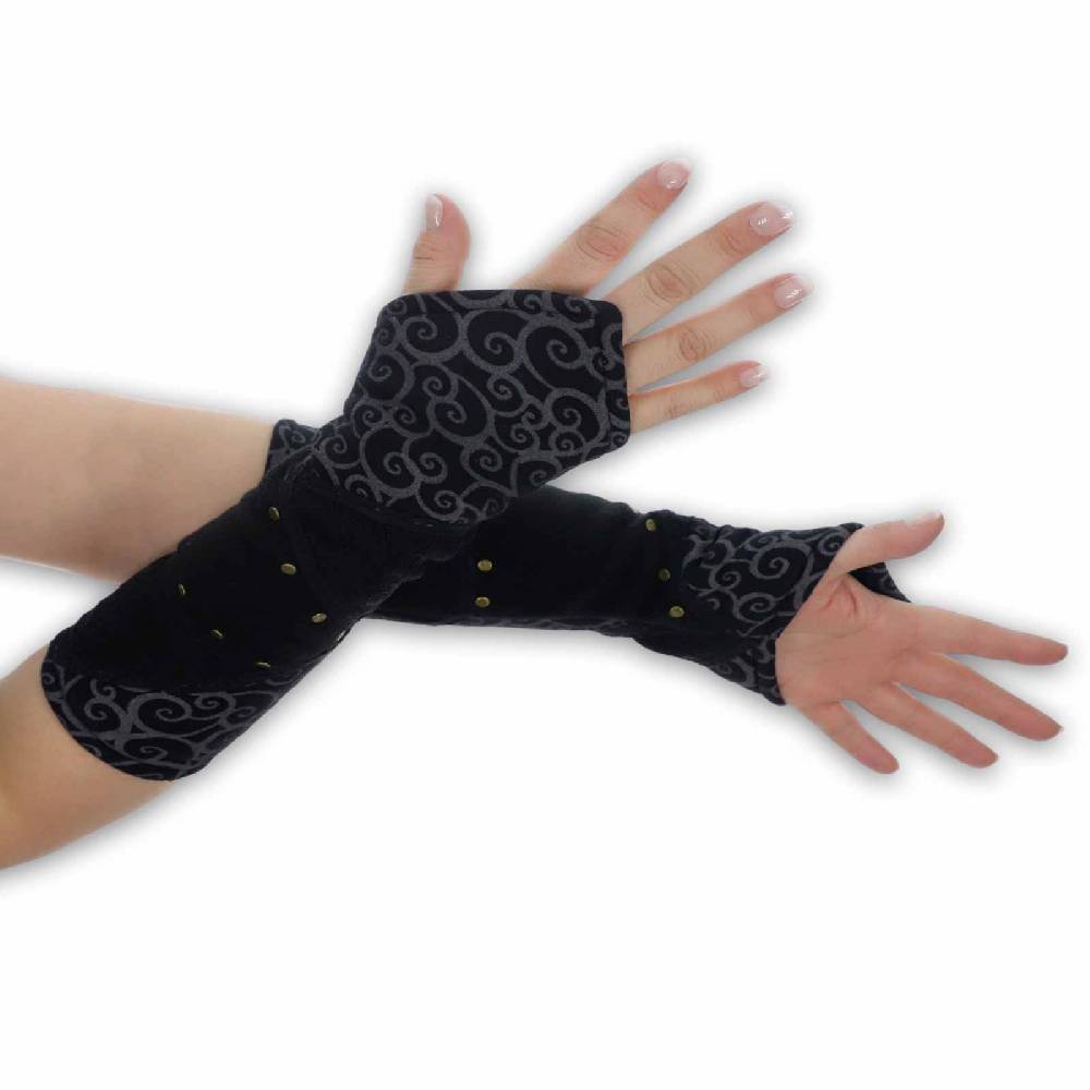 Kunst Und Magie Kunst Und Magie Damen Armstulpen Aus Fleece Stulpen Handwärmer Handschuhe Boho