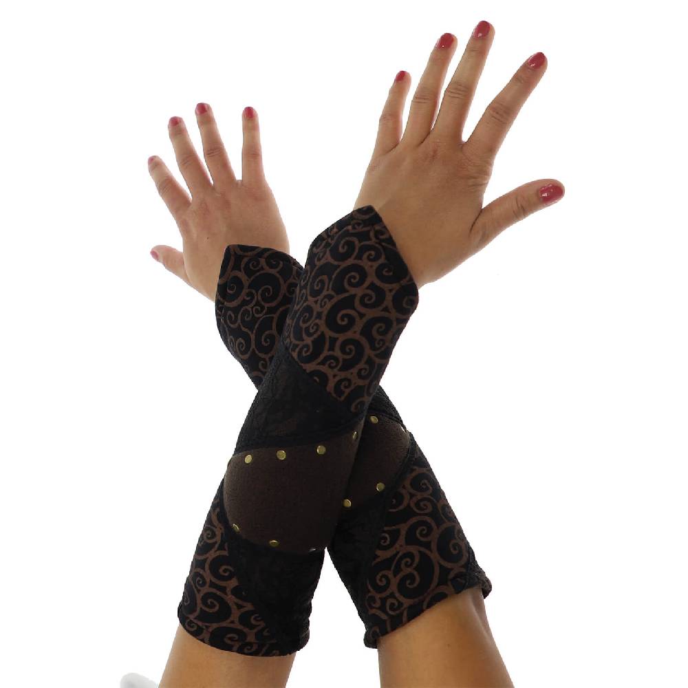 Kunst Und Magie Kunst und Magie Damen Armstulpen aus Fleece Stulpen Handwärmer Handschuhe Boho