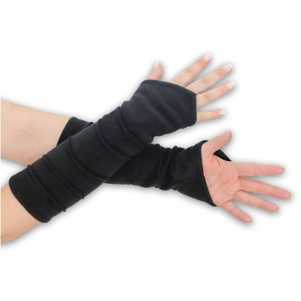 Kunst Und Magie Kunst und Magie Damen Armstulpen aus Fleece Stulpen Handwärmer Handschuhe Boho