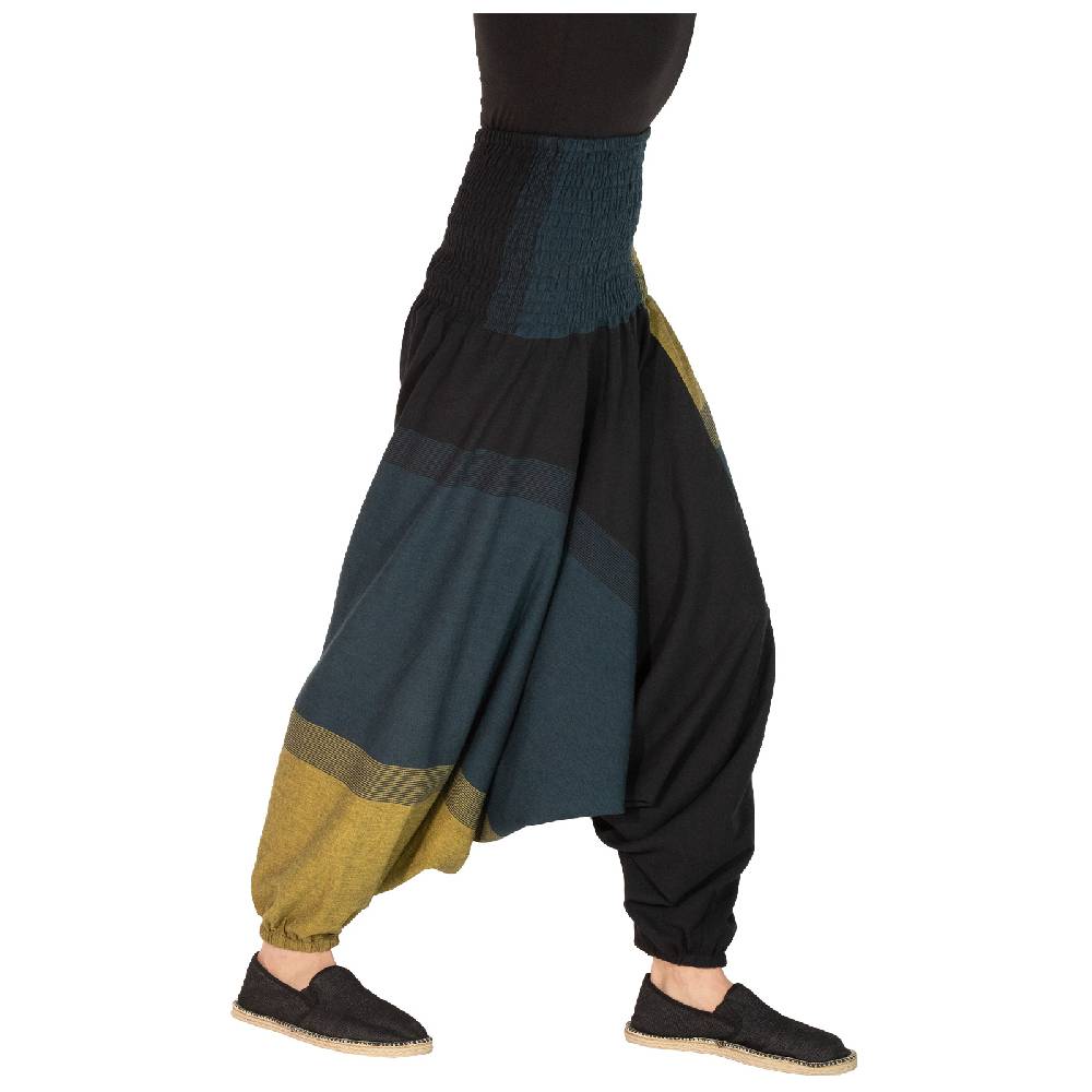 Kunst Und Magie KUNST UND MAGIE Damen Bunt One Size Boho Yoga Haremshose Freizeithose Aladinhose
