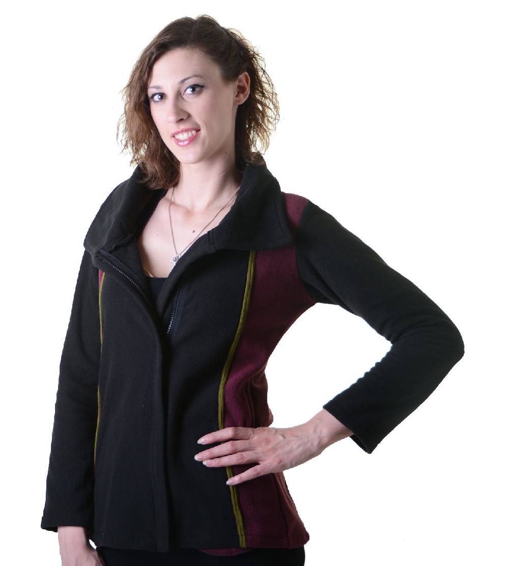 Kunst Und Magie Kunst Und Magie Damen Fleecejacke Goa Psy Hippie - Boho Jacke