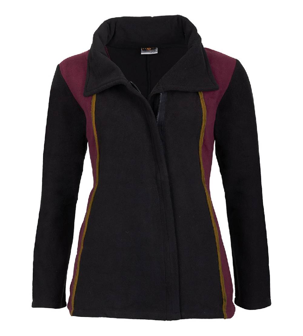 Kunst Und Magie Kunst und Magie Damen Fleecejacke Goa Psy Hippie - Boho Jacke