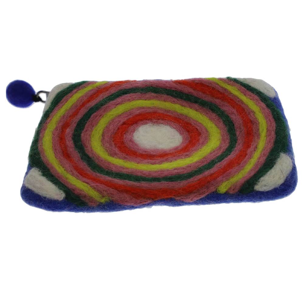 Kunst Und Magie Kunst Und Magie Damen Geldbeutel Kulturtasche Aus Filz Bunt