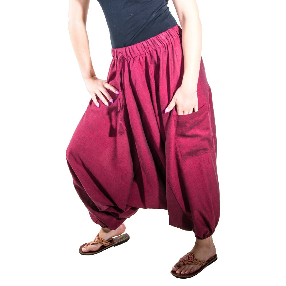 Kunst Und Magie Kunst Und Magie Damen Haremshose Mit Hamsa Hand Der Fatima Symbol