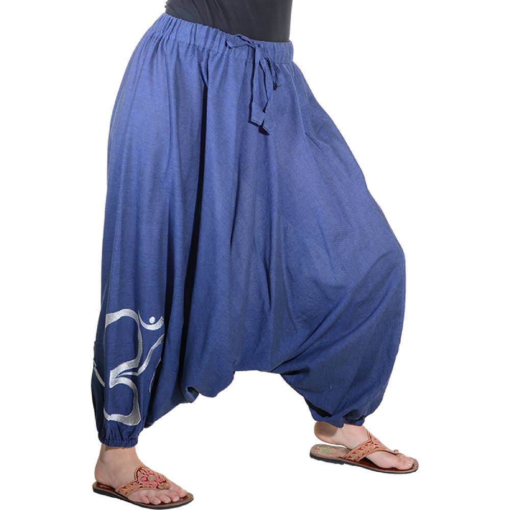 Kunst Und Magie Kunst Und Magie Damen Hippie OM Haremshose Pluderhose Baumwolle Aladinhose