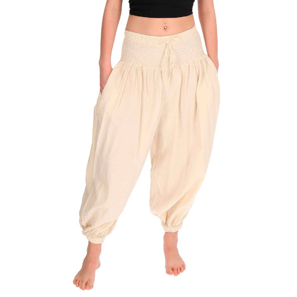 Kunst Und Magie Kunst Und Magie Damen Hose Baumwoll Yoga Freizeit Haremshose Wellnesshose Pluderhose Ballonhose