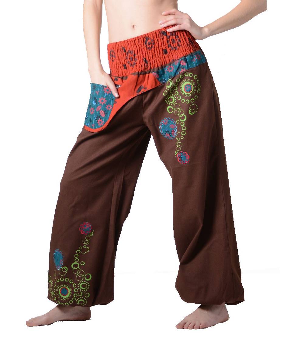 Kunst Und Magie Kunst Und Magie Damen IBIZA Strandhose Wellnesshose Pluderhose In Verschiedenen Farben