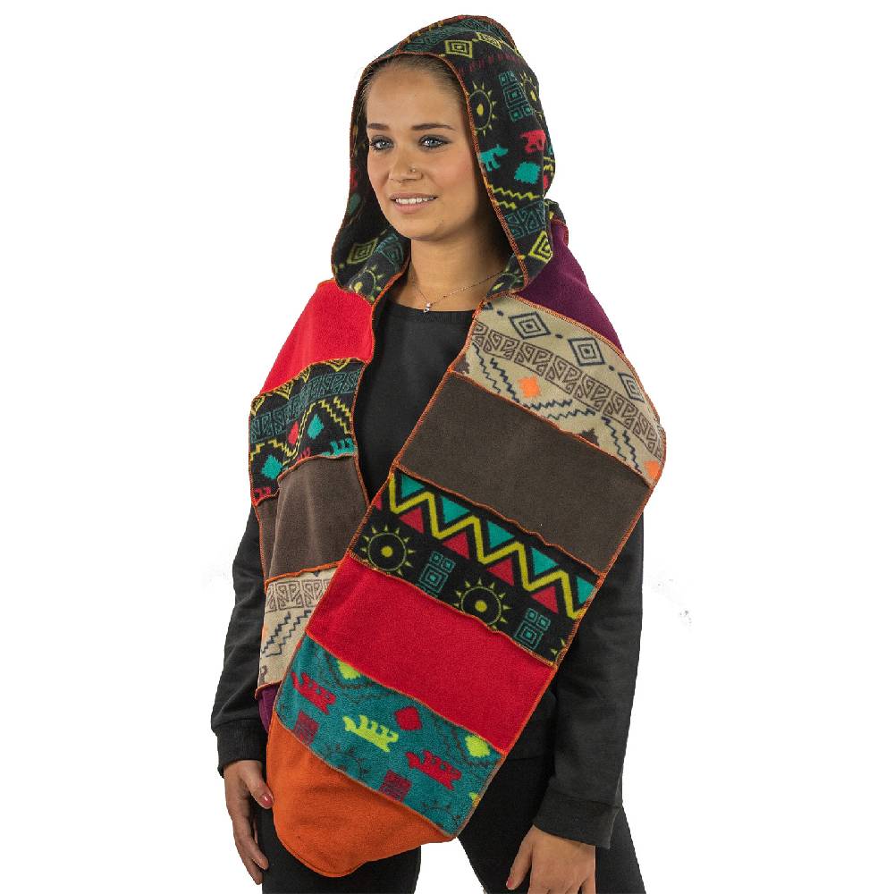 Kunst Und Magie Kunst Und Magie Damen Kapuzenschal Schal Loop Aus Fleece