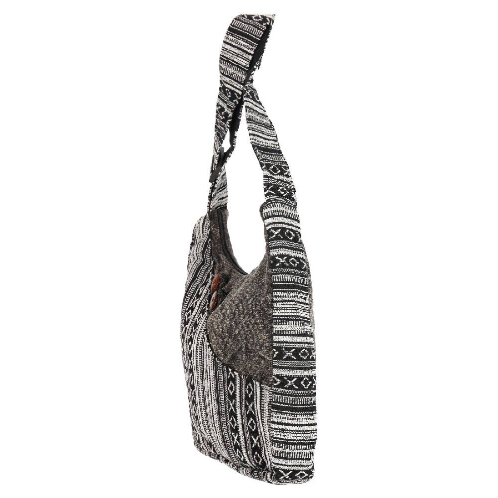 Kunst Und Magie Kunst Und Magie Damen Schultertasche Stonewashed Hippie Handtasche Boho Goa Tasche Mit Schulterriemen