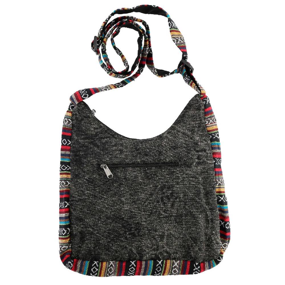 Kunst Und Magie Kunst Und Magie Damen Schultertasche Stonewashed Hippie Handtasche Bunte Goa Tasche Mit Schulterriemen