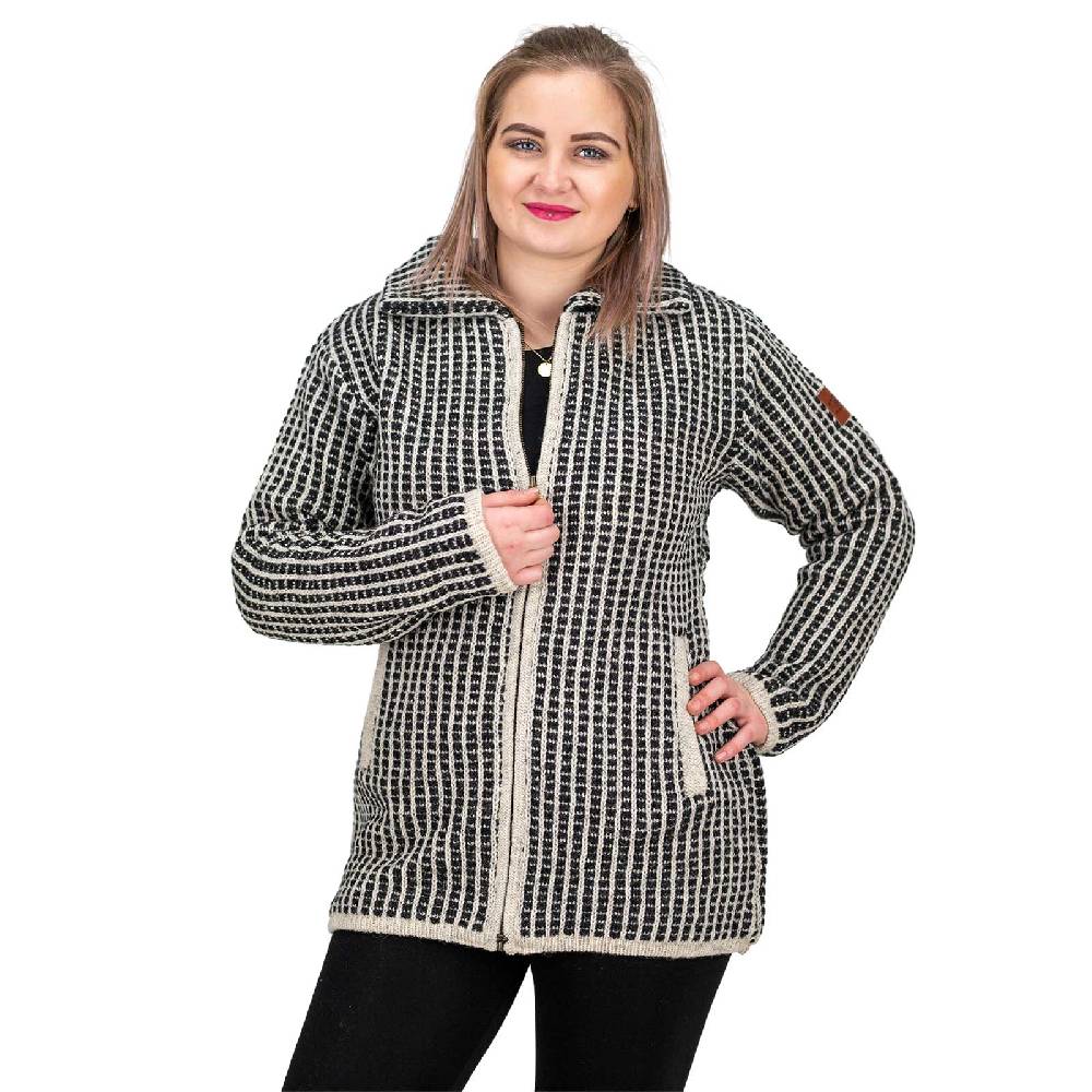 Kunst Und Magie Kunst und Magie Damen Strickjacke Kurzmantel Boho