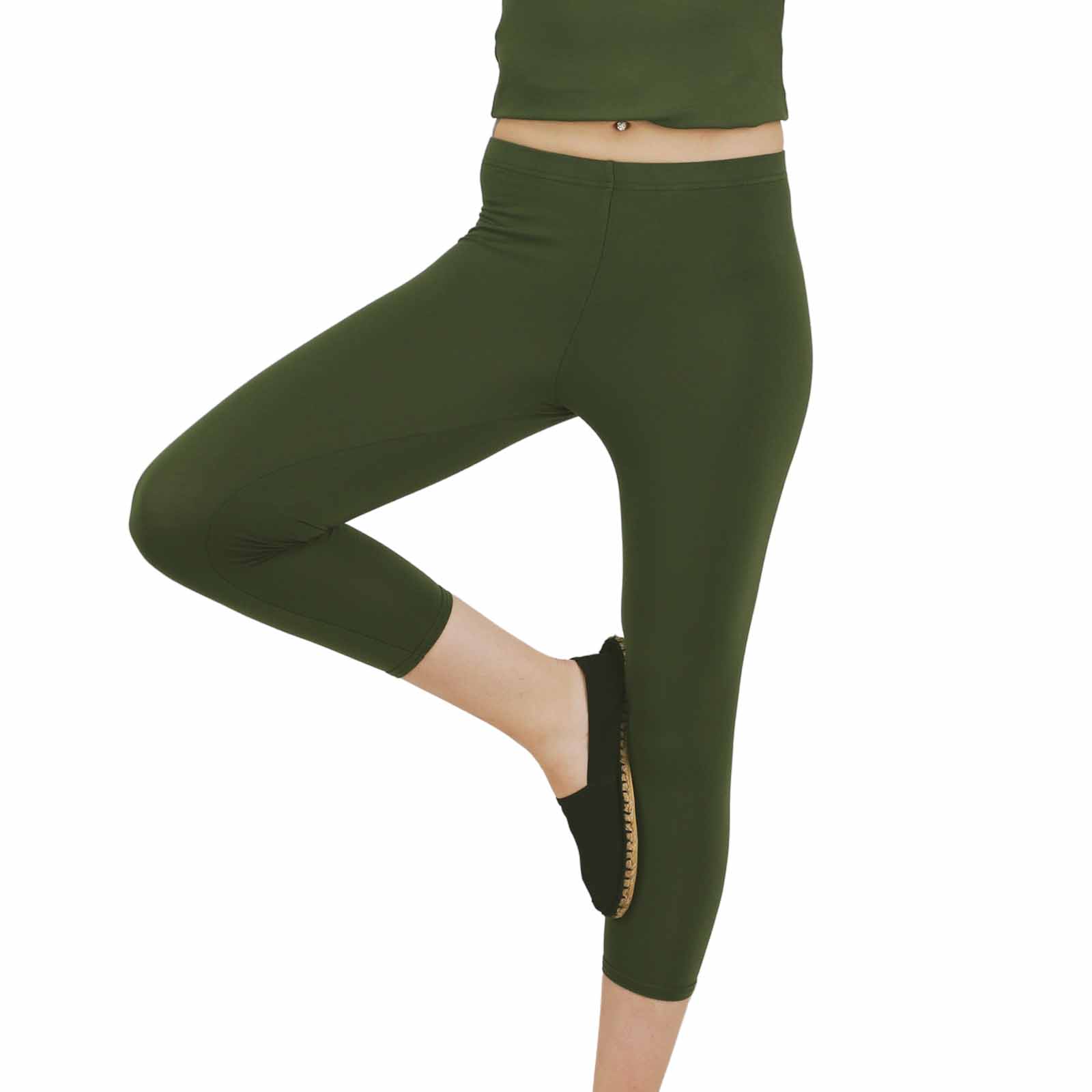 Kunst Und Magie Kunst Und Magie Damen Yoga Leggings Atmungsaktive Wellnesshose Yogahose 3/4
