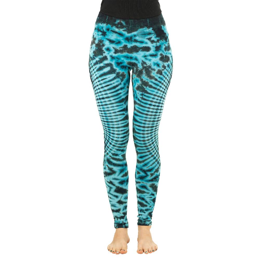 Kunst Und Magie Kunst Und Magie Damen Yoga Leggings Atmungsaktive Tie Dye Batik Yogahose