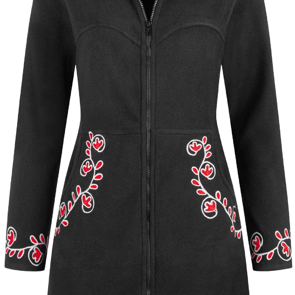 Kunst Und Magie Kunst Und Magie Damenmantel Aus Fleece Boho Fleece Jacke