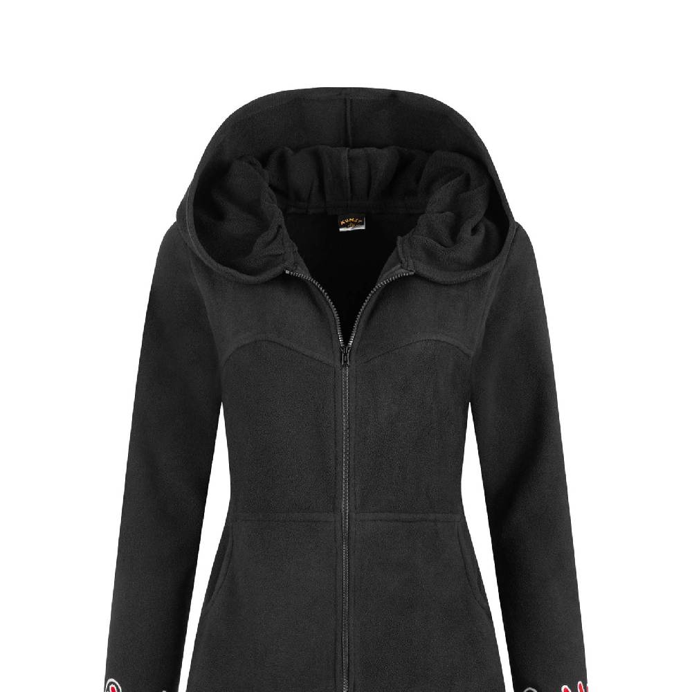 Kunst Und Magie Kunst Und Magie Damenmantel Aus Fleece Boho Kurzmantel Jacke Goa Recycelt