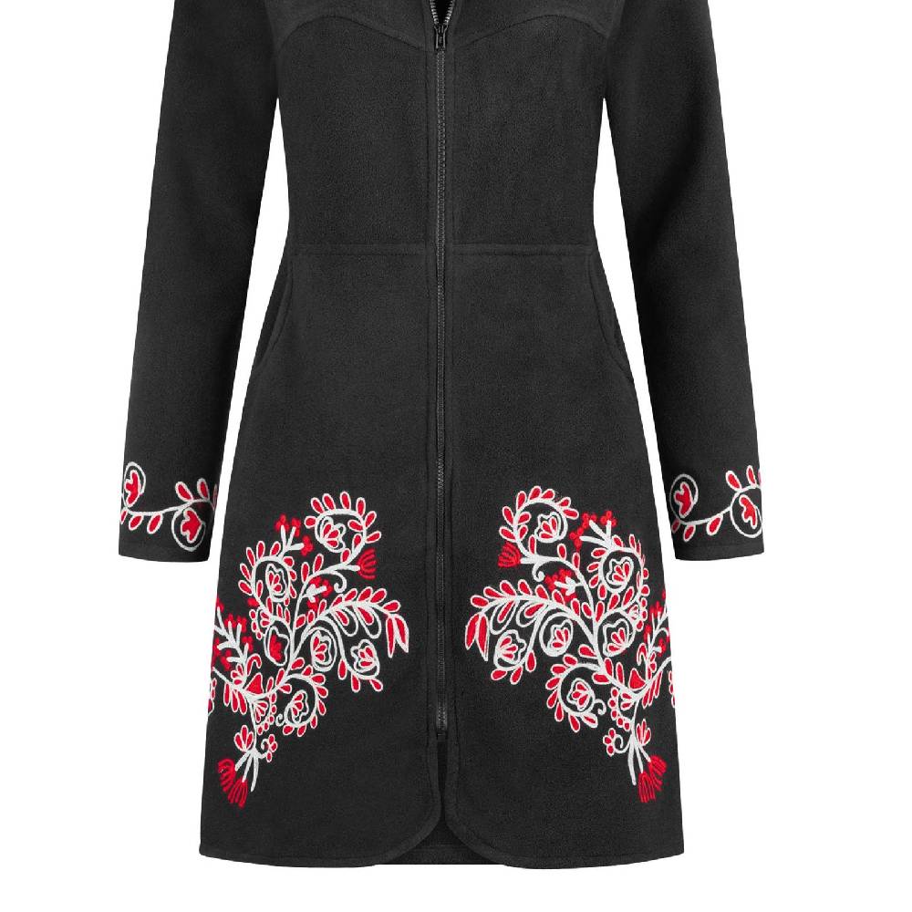 Kunst Und Magie Kunst Und Magie Damenmantel Aus Fleece Boho Kurzmantel Jacke Goa Recycelt