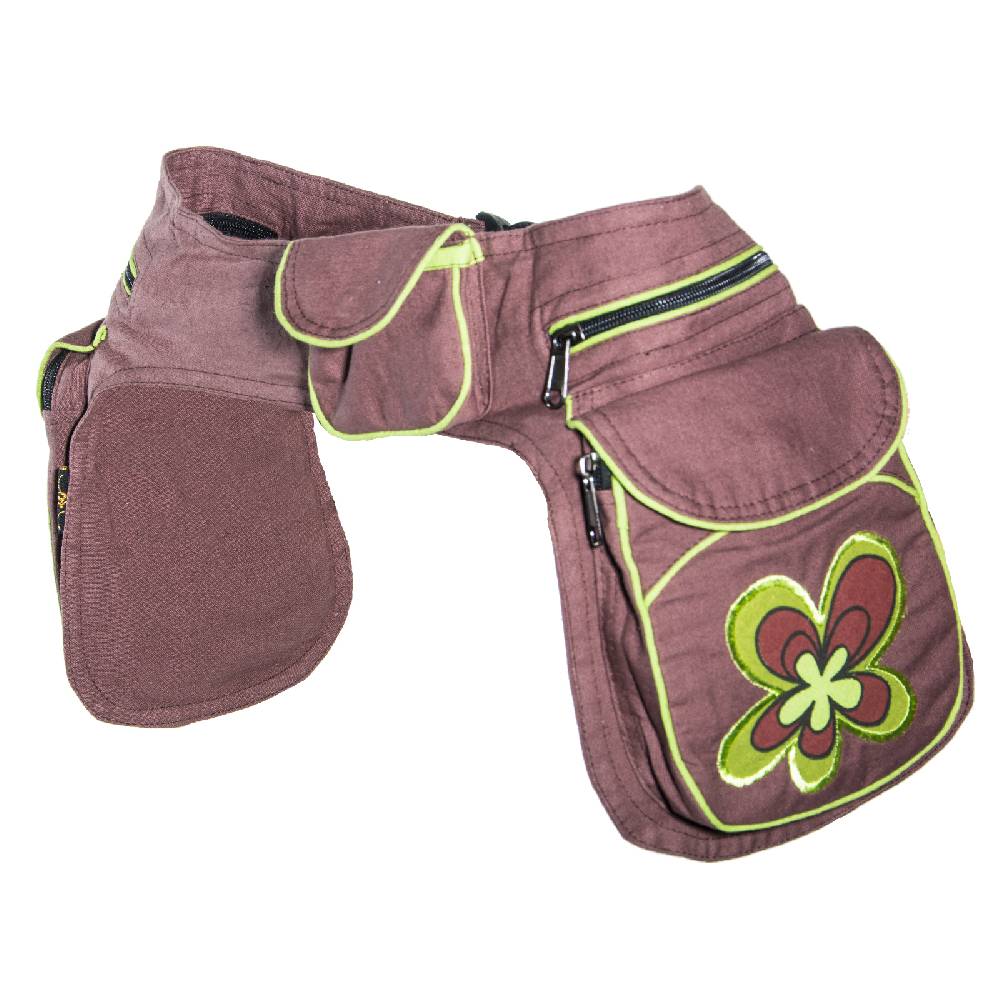 Kunst Und Magie Kunst und Magie Doppel Bauchtasche Sidebag Gürteltasche Festivaltasche