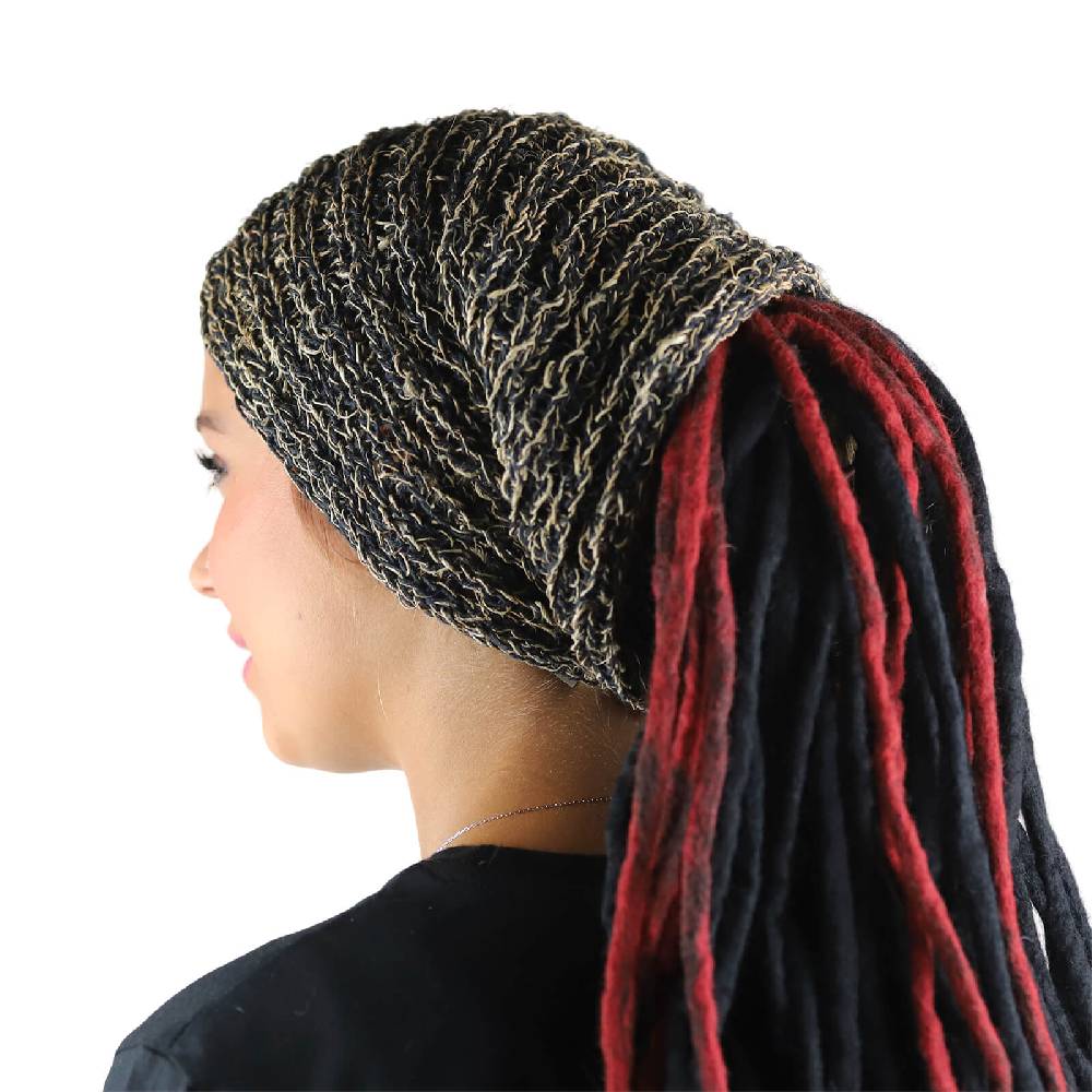 Kunst Und Magie Kunst Und Magie Dreadtube Stirnband Koftuch Mütze Aus Hanf Beanie Natur Hippie Goa Dreads