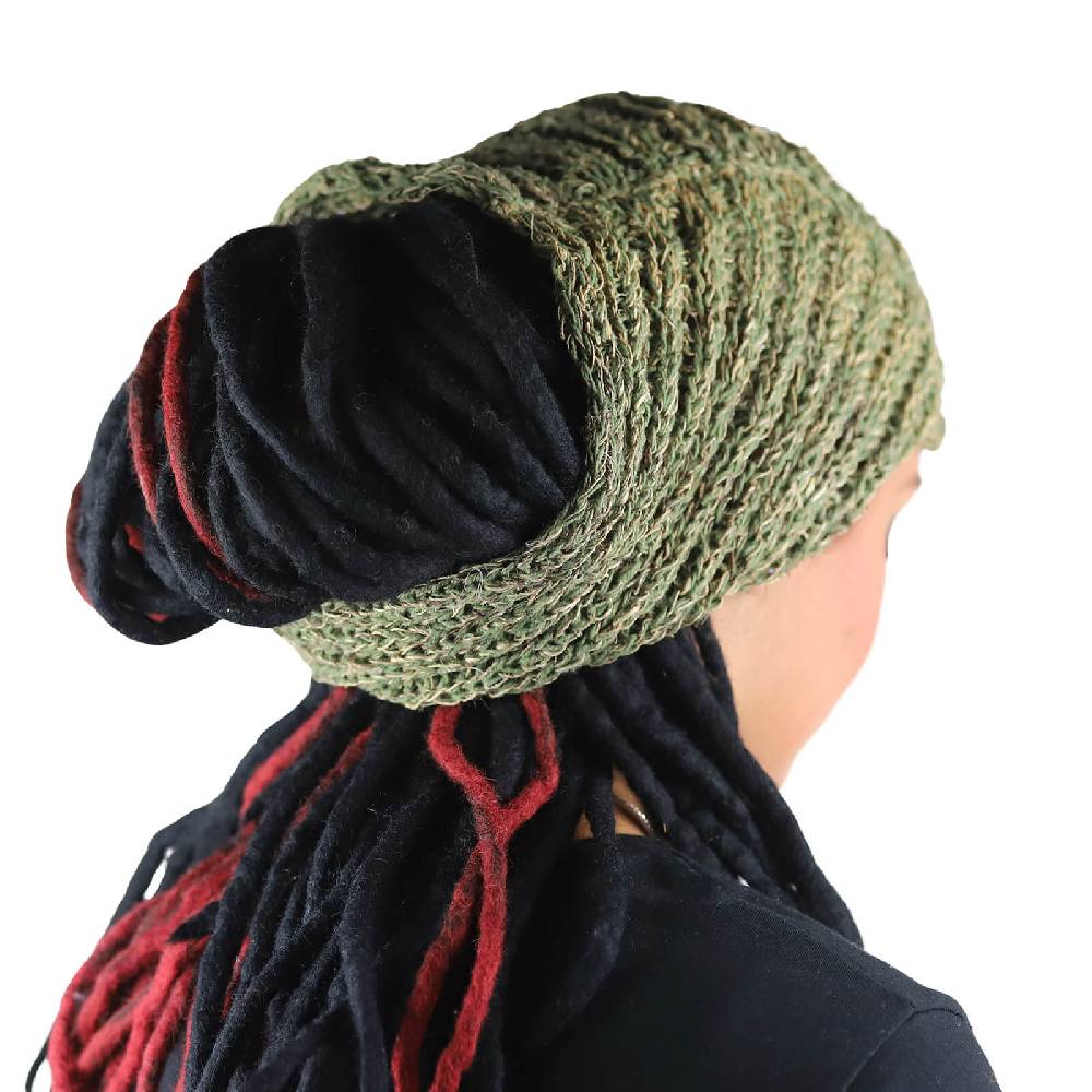 Kunst Und Magie Kunst Und Magie Dreadtube Stirnband Koftuch Mütze Aus Hanf Beanie Natur Hippie Goa Dreads