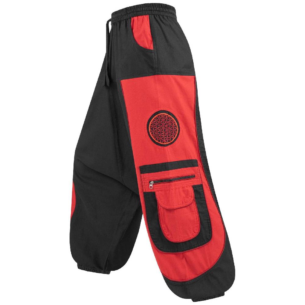 Kunst Und Magie Kunst Und Magie Flower Of Life Hippie Haremshose Goahose Cargohose