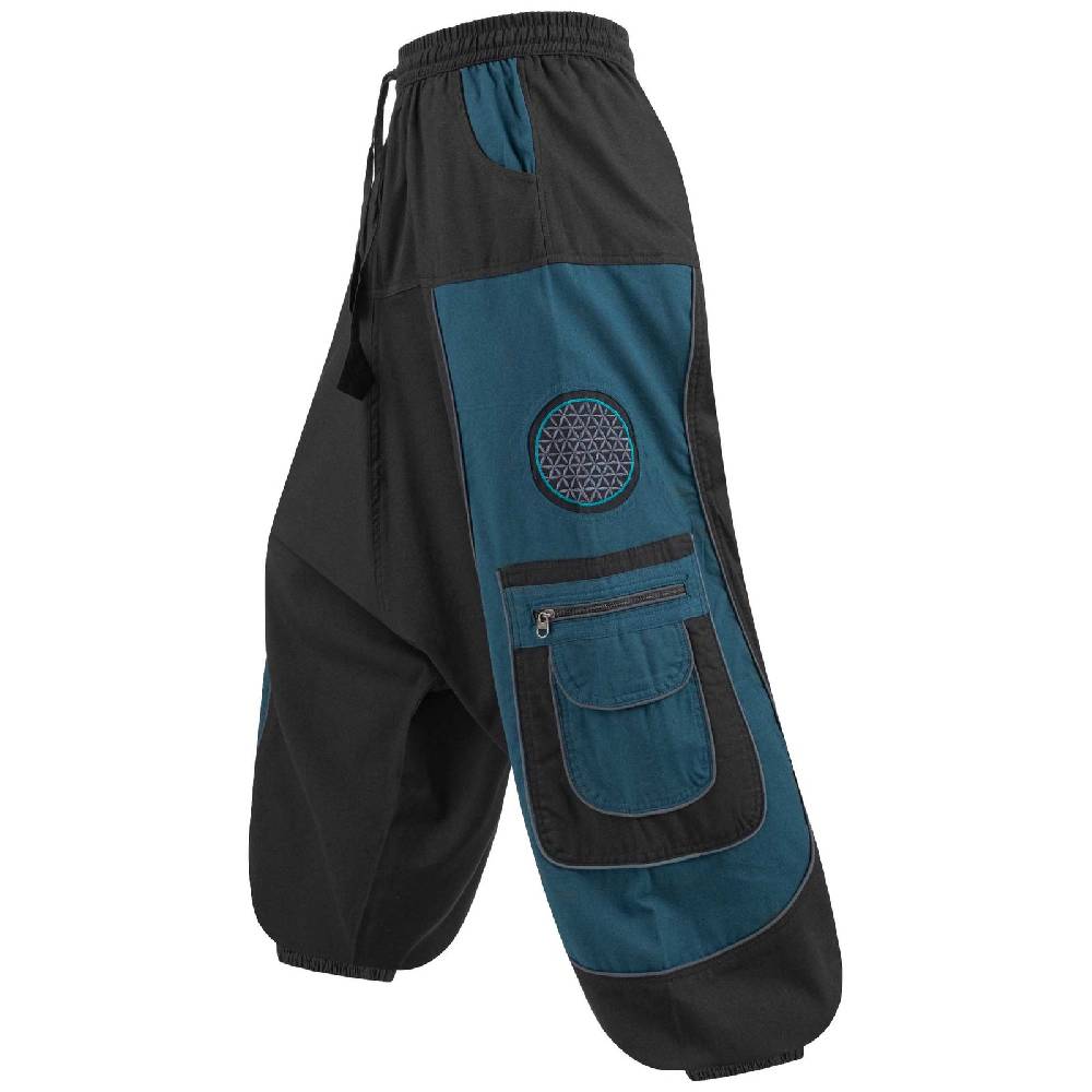 Kunst Und Magie Kunst und Magie Flower of Life Hippie Haremshose Goahose Cargohose