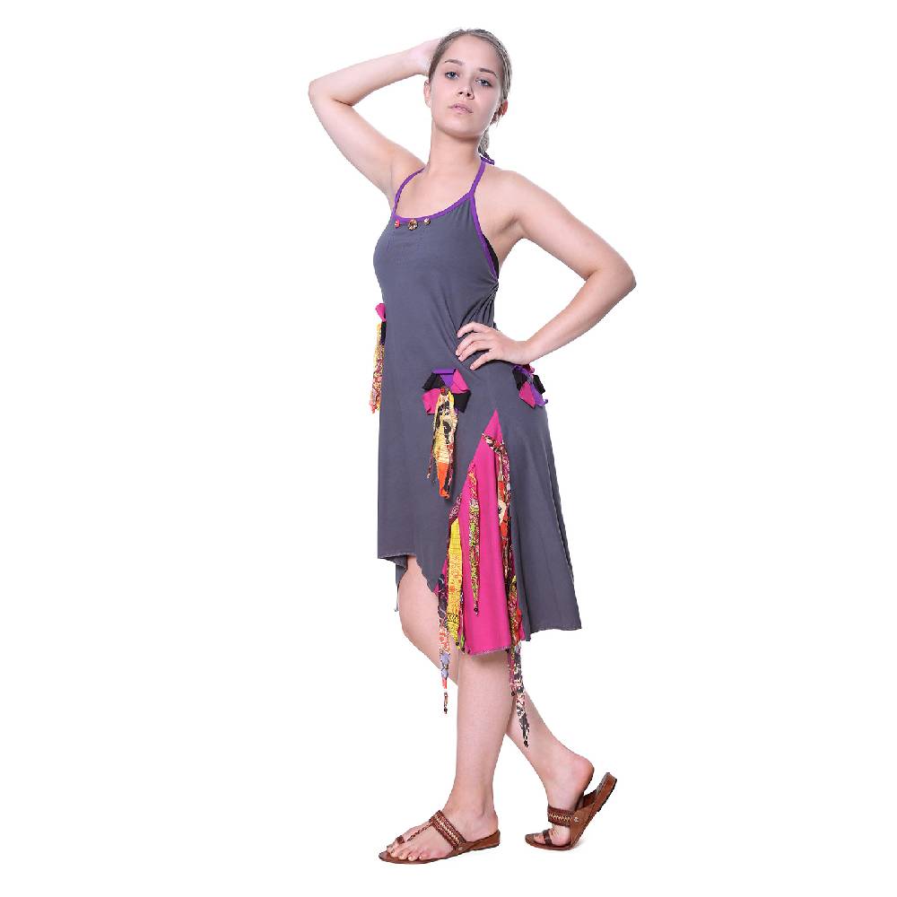 Kunst Und Magie Kunst Und Magie Freches Minikleid Longshirt Tunika Hippie Boho Trägerkleid