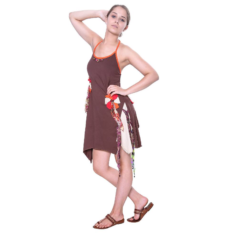 Kunst Und Magie Kunst Und Magie Freches Minikleid Longshirt Tunika Hippie Boho Trägerkleid