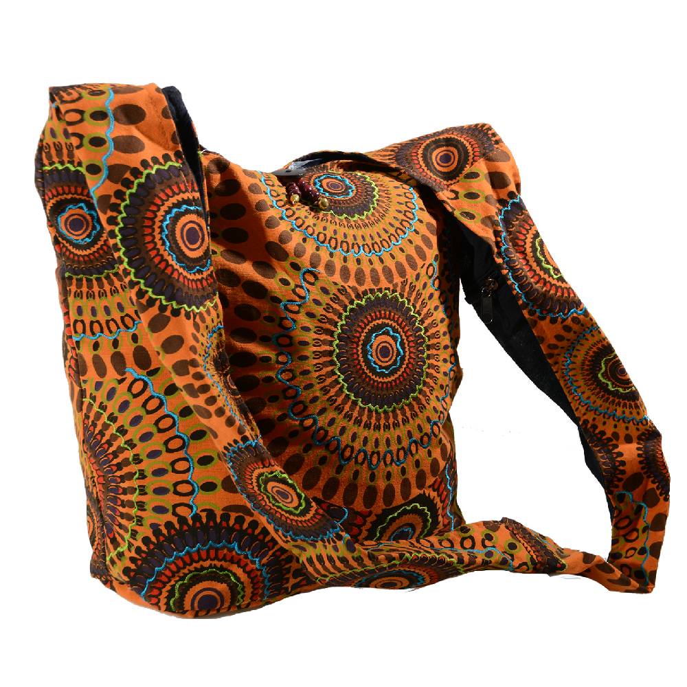 Kunst Und Magie Kunst und Magie Goa Schultertasche Umhängetasche mit bunten Psy Mustern