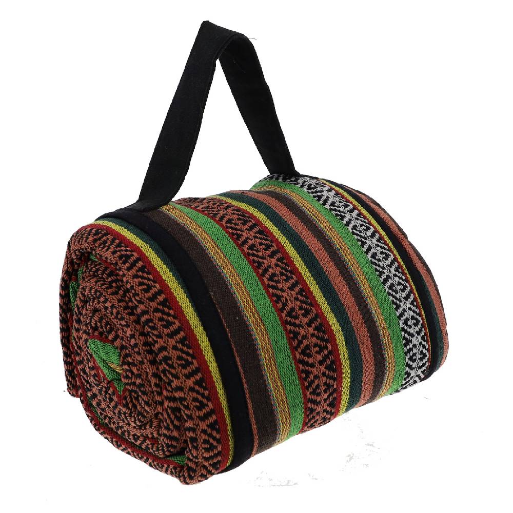 Kunst Und Magie Kunst Und Magie Handgewebte Familien Picknickdecke Mit Azteken Muster Mit Tragegriff