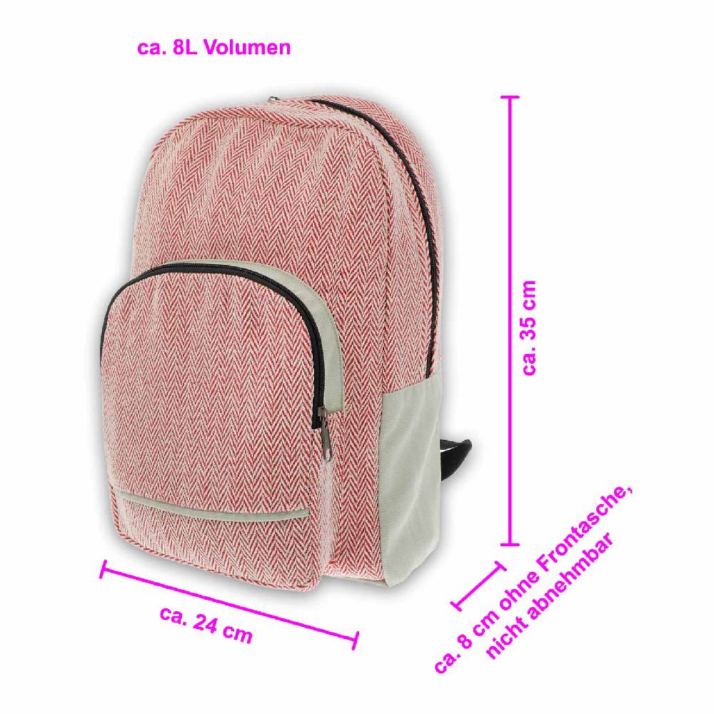 Kunst Und Magie Kunst Und Magie Hanf Rucksack "Nature"