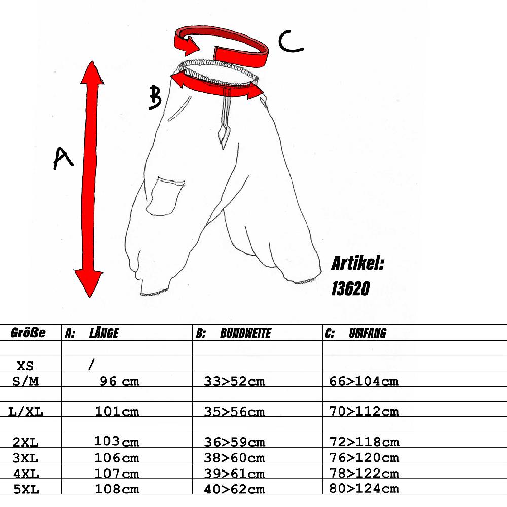 Kunst Und Magie Kunst Und Magie Herren Goa Haremshose In Klassischen Farben