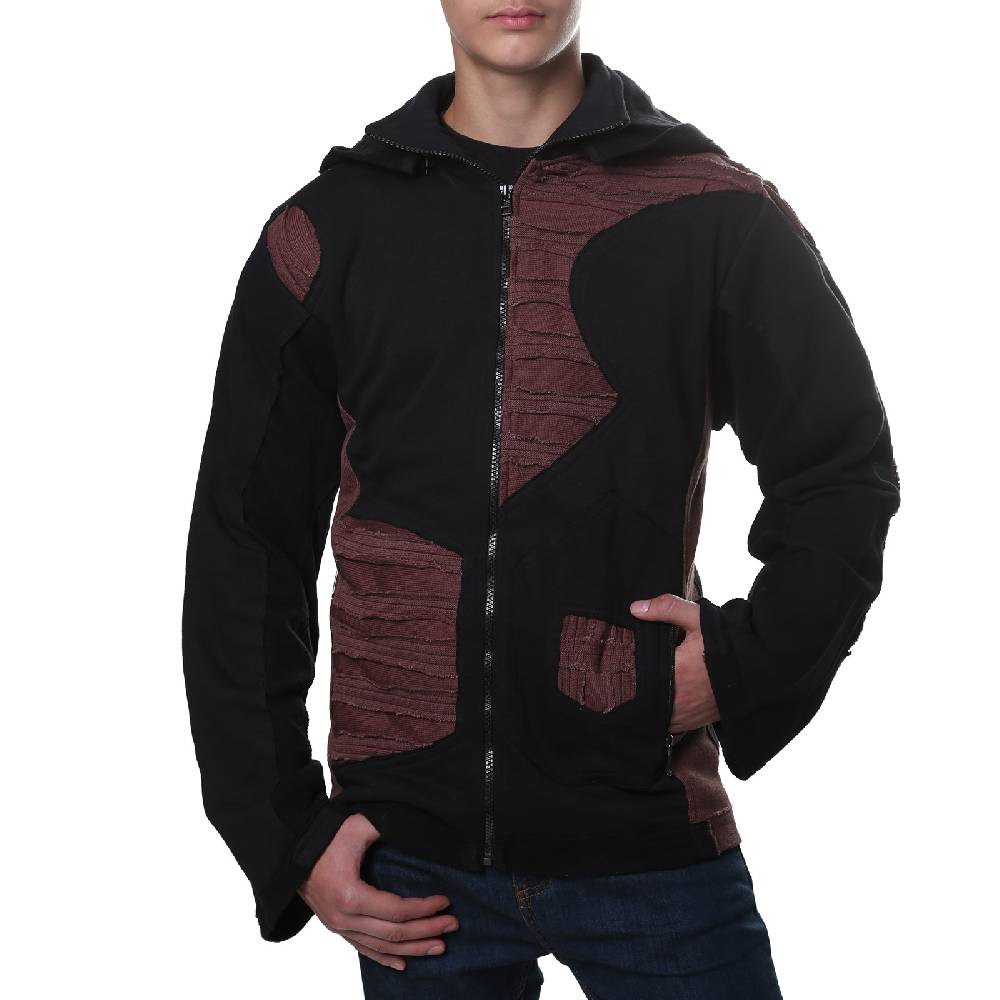 Kunst Und Magie Kunst Und Magie Herren Goa Sweatjacke Aus Baumwolle Punk Goth Hoody