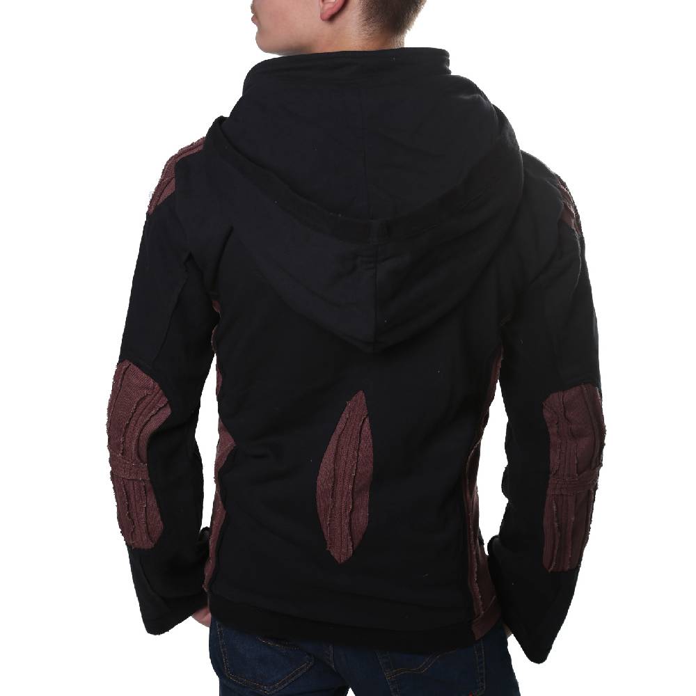 Kunst Und Magie Kunst Und Magie Herren Goa Sweatjacke Aus Baumwolle Punk Goth Hoody