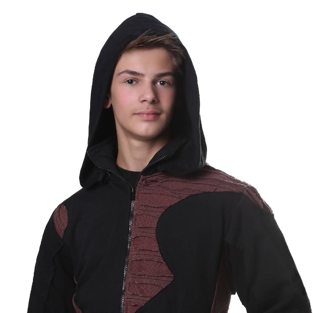 Kunst Und Magie Kunst Und Magie Herren Goa Sweatjacke Aus Baumwolle Punk Goth Hoody