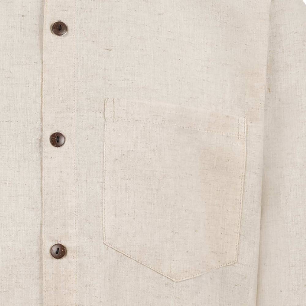 Kunst Und Magie Kunst Und Magie Herren Hanf -Fischerhemd Freizeit Hemd Bequemer Schnitt Nachhaltig Fair Sommerhemd