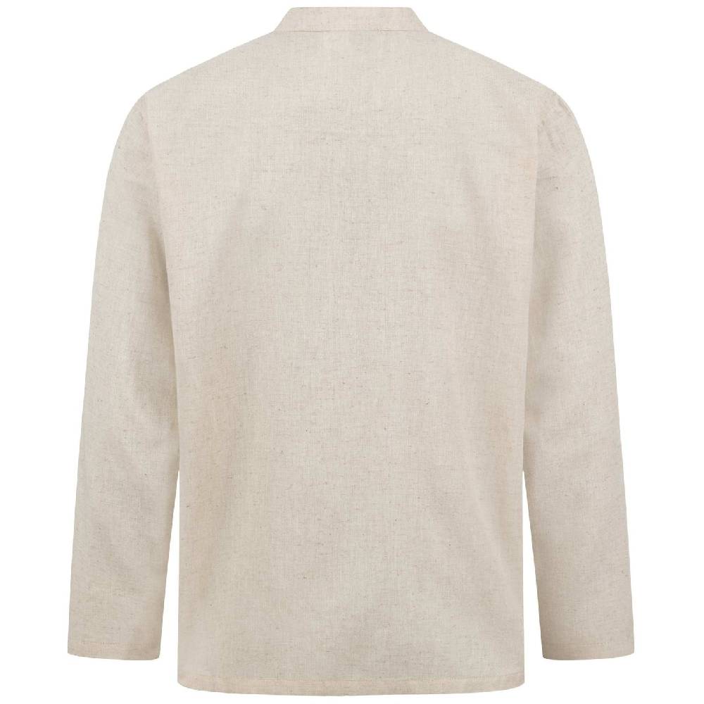 Kunst Und Magie Kunst Und Magie Herren Hanf -Fischerhemd Freizeit Hemd Bequemer Schnitt Nachhaltig Fair Sommerhemd