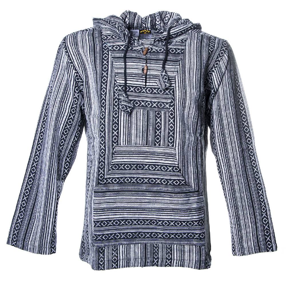 Kunst Und Magie Kunst Und Magie Herren Nepal Baja Hoodie Pullover Sweatshirt Poncho