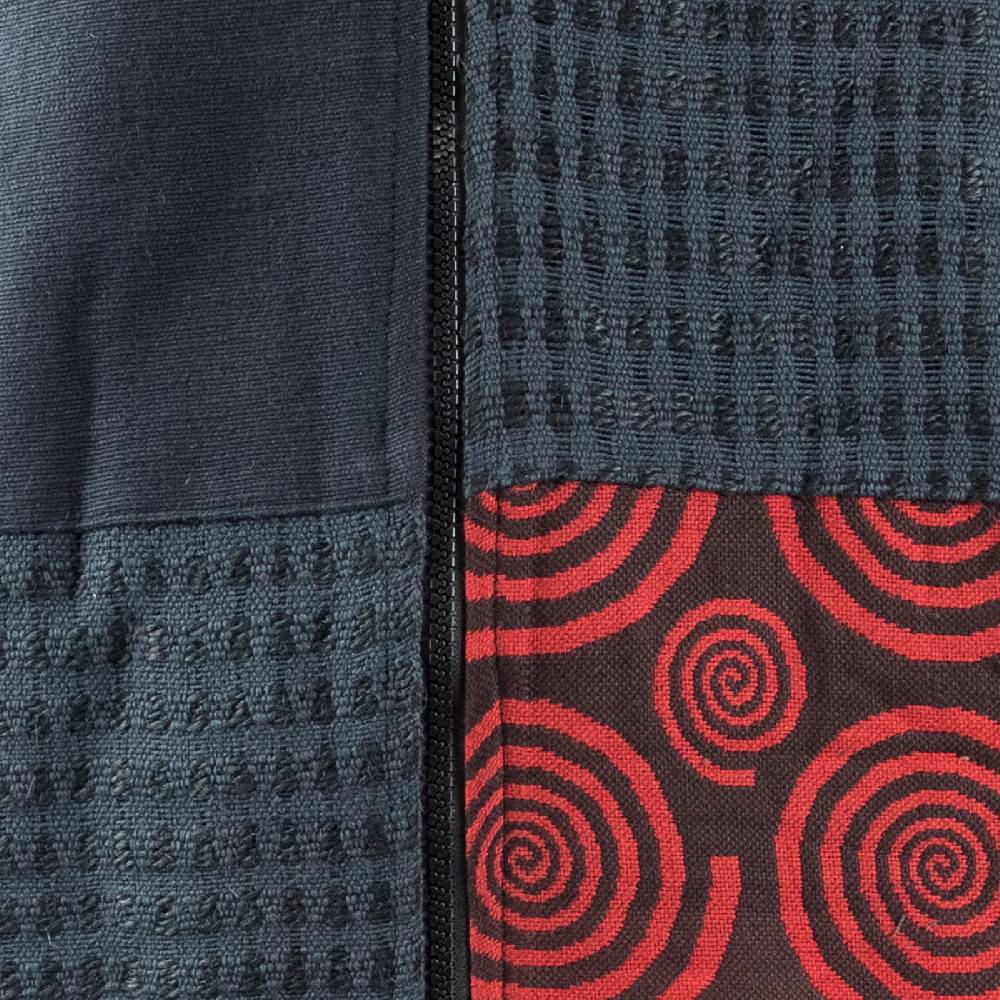 Kunst Und Magie Kunst Und Magie Herren Patchwork Jacke Mit Kapuze