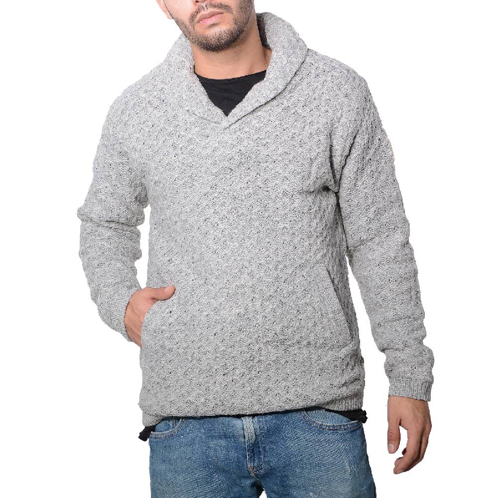 Kunst Und Magie Kunst Und Magie Herren Strickpullover Wollpullover Mit Schalkragen Und Warmen Fleecefutter